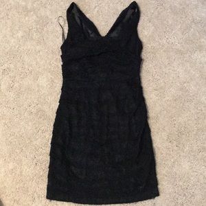 Black lace dress